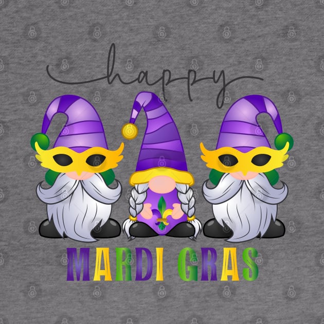 Mardi Gras Gnomes Trio by Imp's Dog House